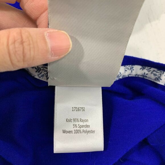 Anthropologie Dolan Left Coast Collection Peplum Tunic Women Size XS Blue Blouse - Picture 9 of 10